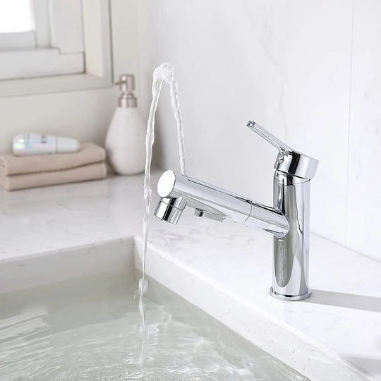 DeMontfort Pull Out Single Lever Monobloc Tap