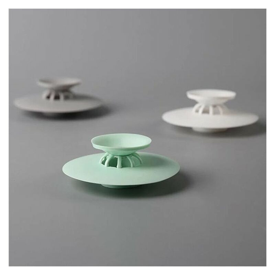 Flex Drain Stop. Bath and shower drain, with hair catcher function, 3 pcs