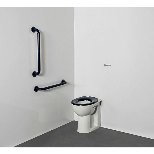 NymaCARE Doc m Bathroom Toilet Pack Disabled Ambulant Grab Rails Blue - White - Nymas