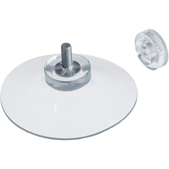 Perlerare - 10 x suction cups ø 50 mm with M4x10mm thread with transparent knurled nuts