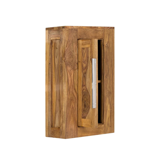Chandra 42Cm W x 70Cm H x 20Cm D Solid Wood Wall Mounted Bathroom Cabinet