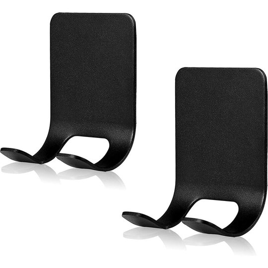The Shaver Holder Multifunctional Wall Hooks, Bathroom Razor Holder Shower Hooks Waterproof Multifunction Toothbrush Wall Hooks (Black)