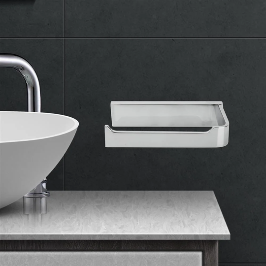 Toilet Roll Holder without Shelf - Wall Mounted Stainless Steel Paper Holder