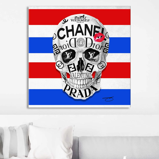 Couture to the Bone (Rgb) by Jodi - Wrapped Canvas Graphic Art Print