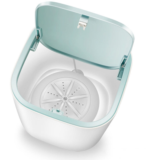 Superseller - Portable Personal Rotating Ultrasonic Turbine Washing Machine Laundry Barrel Washer Underwear Socks Washer - White