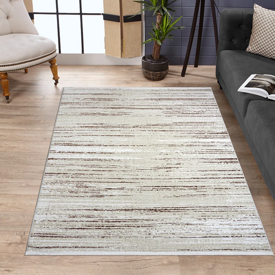 Penley Striped Machine Woven Multicolor Area Rug