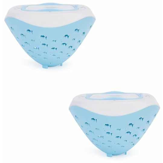 Swimming Pool Lights, BR-Life 2 pcs Underwater Bathtub Light with Fish Projection, Floating Led Pool Lights with 6 Modes and 4 Colors, for Kids,