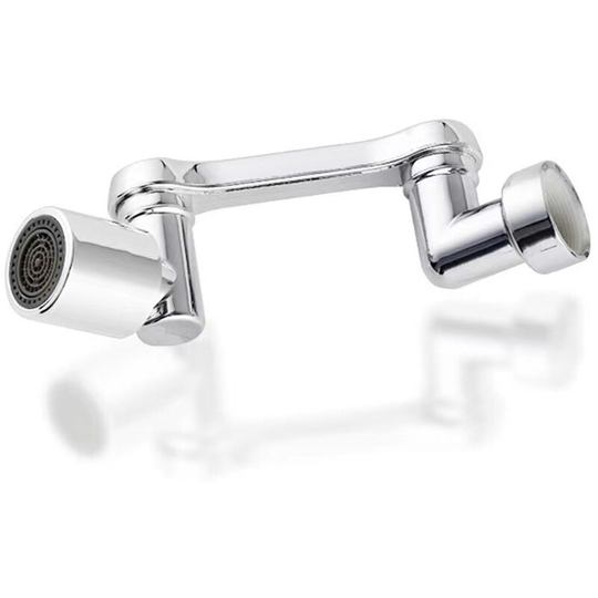 Faucet Household Dual Speed Universal Splashproof 1.6Mpa 1080¡ã Rotatable Splashproof + Booster Lift Robotic Arm Bathroom Wash Extension Faucet Mouth