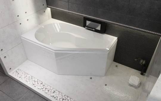 RIHO Acrylic Corner Bathtub Right YUKON 160X90 Cm