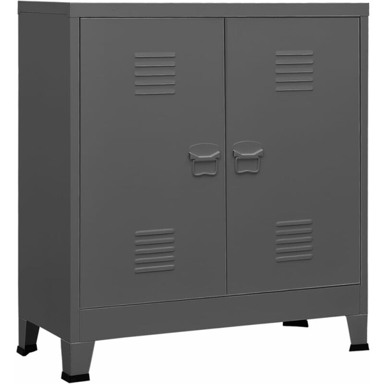 Industrial Filing Cabinet Anthracite 90x40x100 cm Steel Vidaxl Anthracite