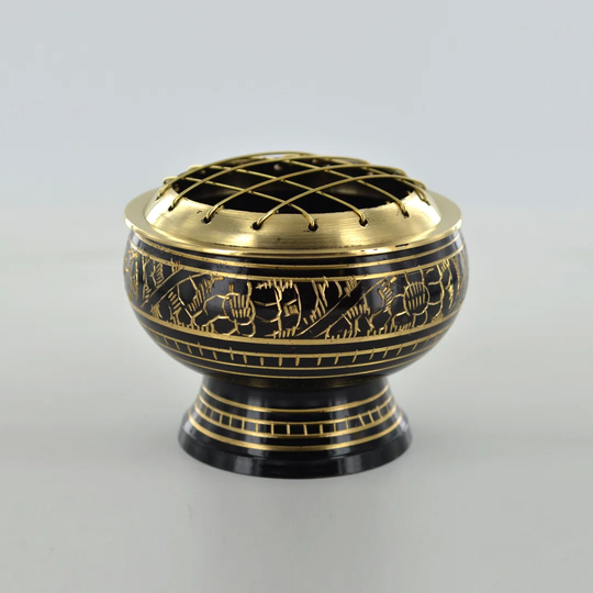 Resin Burner Hand Engraved Elmore Sculpture