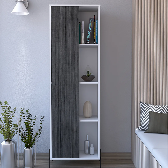 Trista 1 -Door 6 -Shelf Storage Cabinet