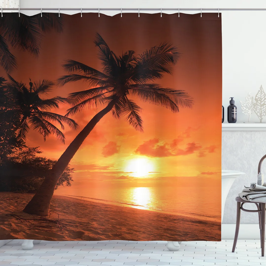 Aritha Polyester Shower Curtain Set