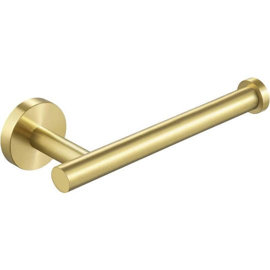 Toilet Paper Holder Wall Mounted Toilet Paper Holder Screw 12CM Toilet Paper Holder Brushed Stainless Steel (Brushed Brass)