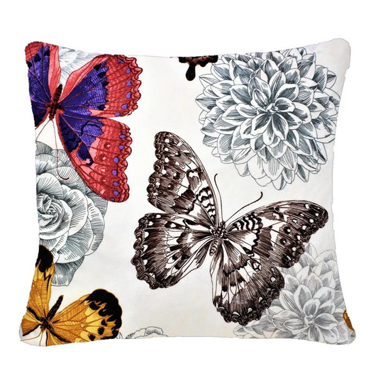 Kahler Butterfly Floral 43.18cm Scatter Cushion Cover