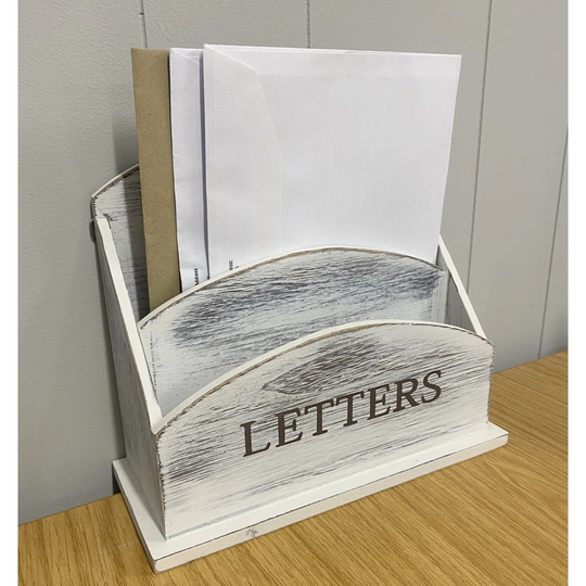 Rustic Driftwood Letter Holder
