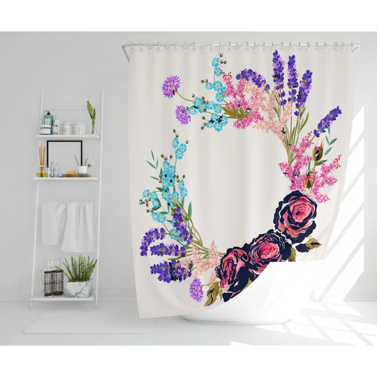 Yue Polyester Shower Curtain