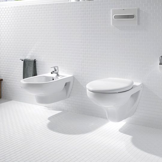 Ro.ca - Roca Laura Wall Hung Toilet 525mm Projection Soft Close Seat