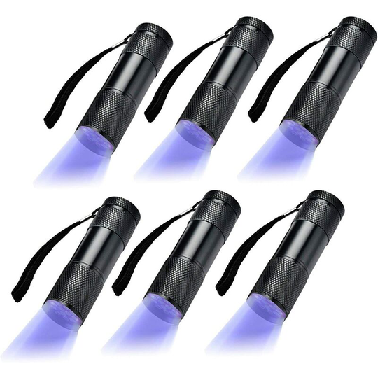 Denuotop - Pack uv Ultra Violet Blacklight 9 led Flashlight Outdoor Torch Light etc.