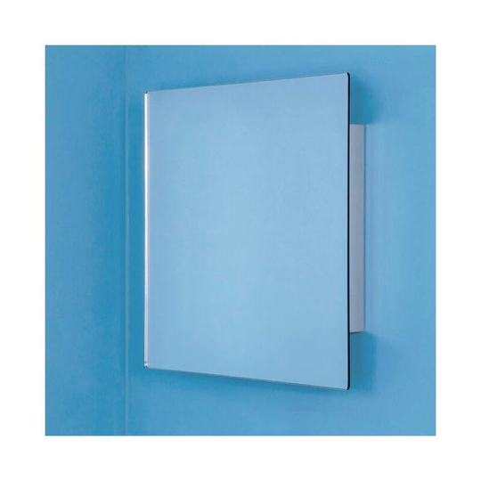 Dart Bathroom Mirror Cabinet Square Door Stainless Steel - Silver - Croydex