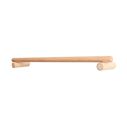 Simple Wooden Towel Rack Single Punch Free Towel Rack Storage Rack Towel Holder for Bathroom Kitchen (30cm)
