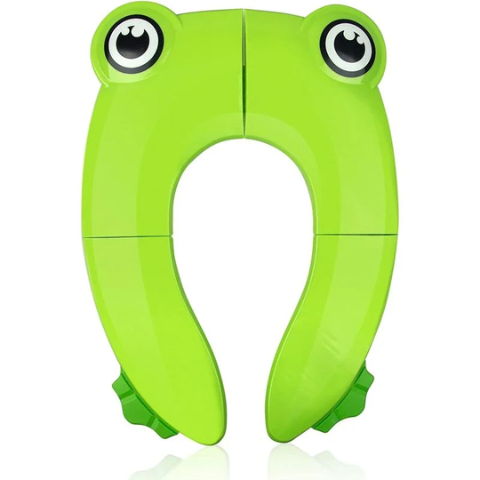 Baby Toilet Reducer, Travel Toilet Reducer, Foldable Child Toilet Seat, Child Toilet Reducer, Travel Foldable Toilet Seat, Green Frog