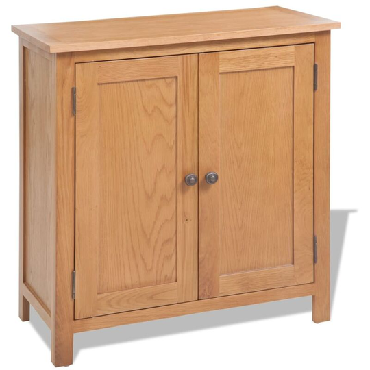 Cassius Solid Oak Highboard by August Grove Brown