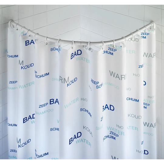 90cm Curved Tension Shower Curtain Rail
