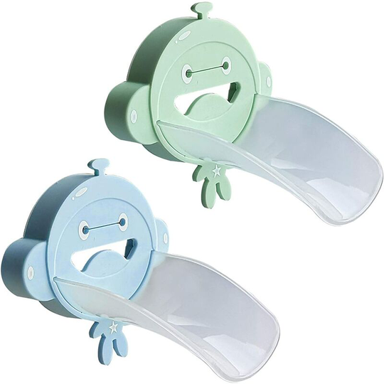 Faucet Extender, Faucet Extender, Sink Handle Extender, 2pcs Children's Faucet Extender, for Baby Kids Wash Hands Bathroom Accessories (Blue + Green)