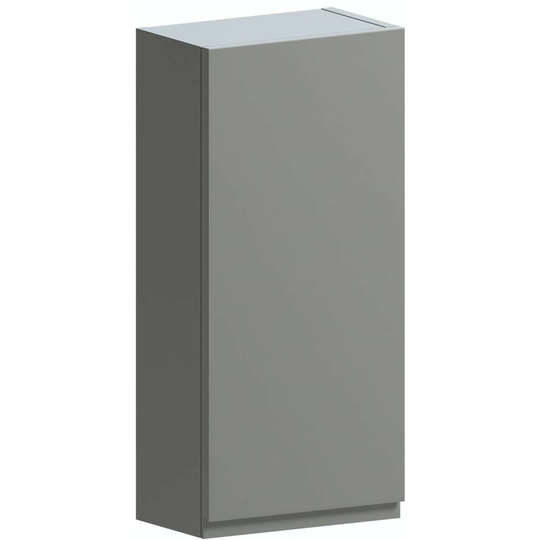 Wharfe slate matt grey wall hung cabinet 650 x 300mm - Grey - Reeves