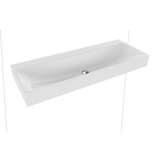Silenio Black Steel Enamel Rectangular Wall Hung Bathroom Sink