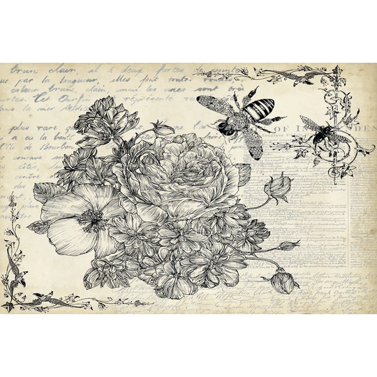 Ink Flowers II by Melissa Wang - Wrapped Canvas Art Prints