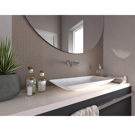 Mamora Corian Solid Surface Oval Bathroom Sink