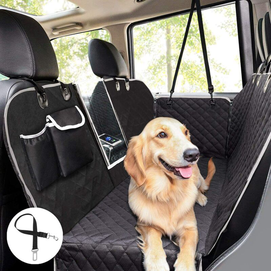 Waterproof Dog Seat Cover, Rear Seat Protector Cover with Viewing Window, Rear Seat Protector Cover for Car and suv