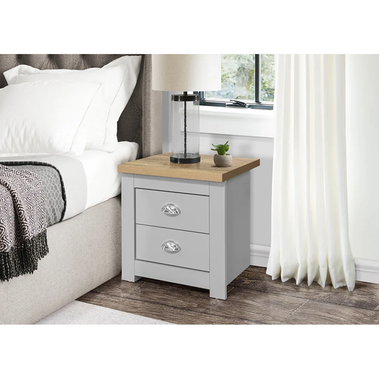 Gantz 2 Drawer Bedside Table