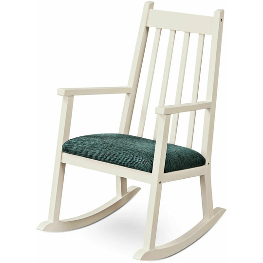 Wooden Kids Rocking Chair Children Armchair Seating Rocker w/ Soft Cushion Home