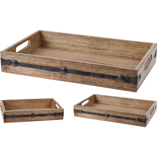 Melillo 2 Piece Serving Tray Set