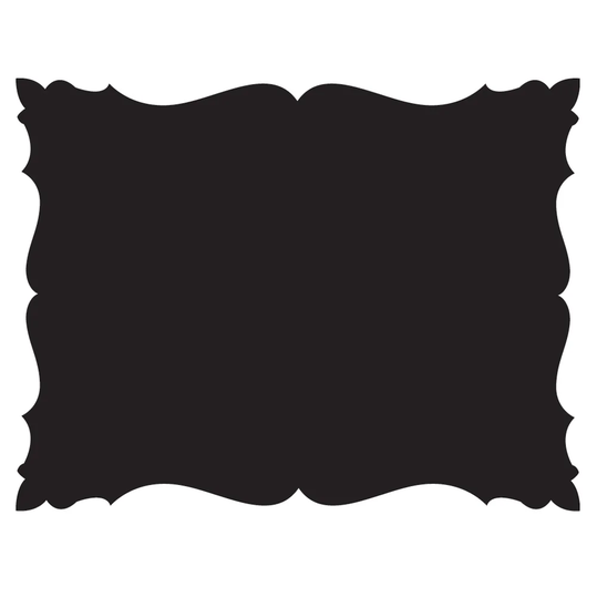 18 Piece Small Baroque Chalkboard Sticker Set