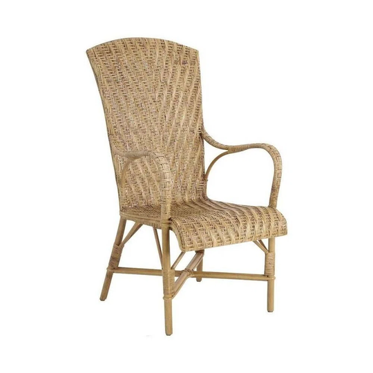 Armchair In Manau And Antique Rattan Blade