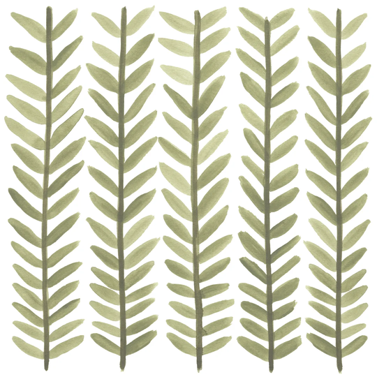 Greenery Motif VII by June Erica Vess - Wrapped Canvas Painting