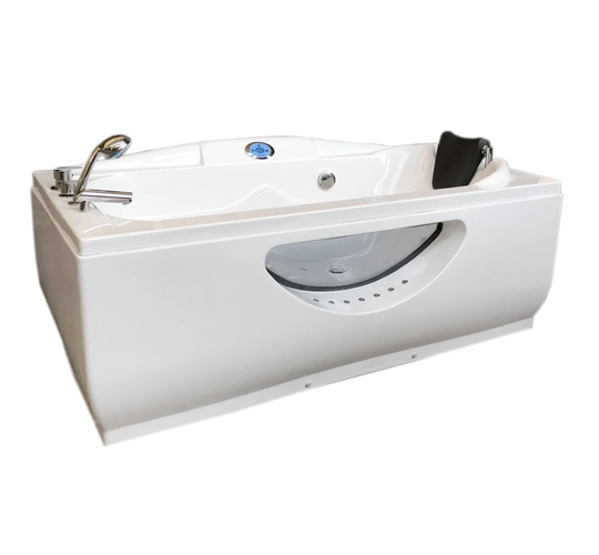 Paris Whirlpool Bath Tub Spa Corner Bathtub 170 x 90cm Hot Tub Spa Radio E Led
