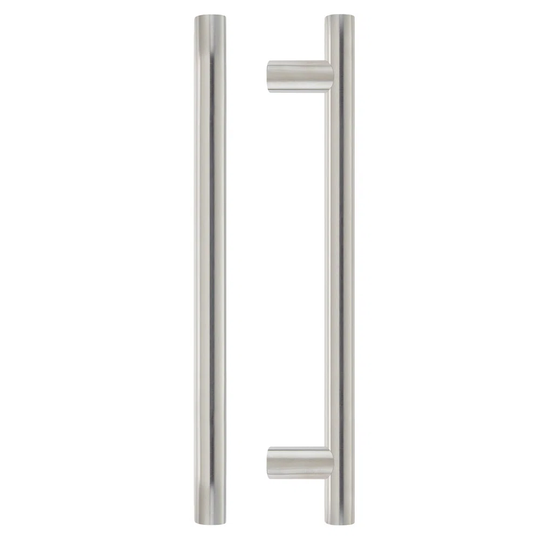 30Mm Guardsman Pull Handle - 600Mm - Grade 201 - Bolt Through Fixings - 400Mm C/C