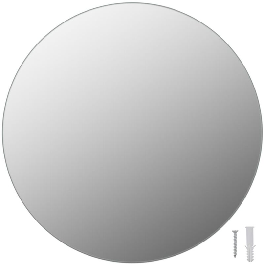 Vidaxl - Wall Mirror 40 cm Round Glass Silver