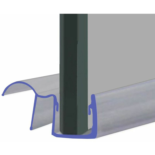 Bespoke Koralle Shower Seal for Screens, Doors or Panels | Fits 4, 5 or 6mm Glass | SEAL140 (80cm) - Clear