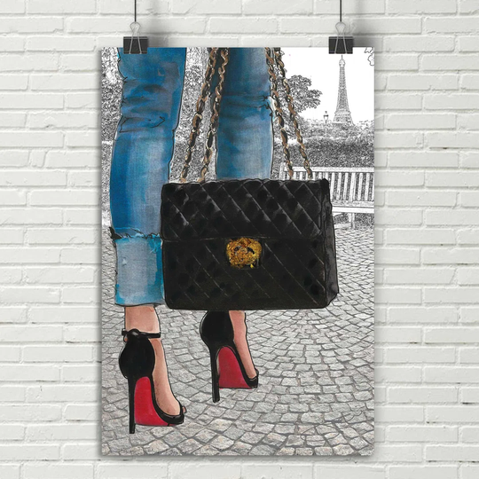 'Paris Park' by BY Jodi - Unframed Painting Print on Paper