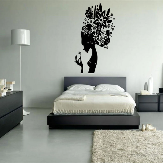 Flower Girl Decal Vinyl Wall Sticker