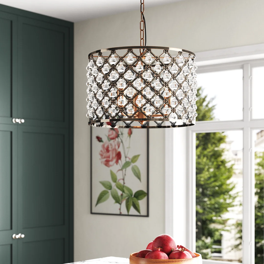 Jon 3-Light Drum Pendant