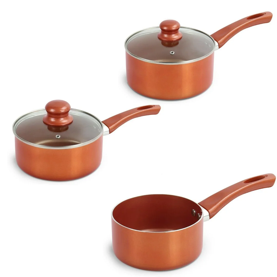 Symple Stuff Kusan 5 Pieces Aluminum Non Stick Cookware Set