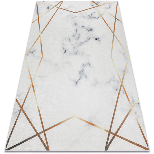 Andre 1220 washing carpet Marble, geometric anti-slip - white white 120x170 cm