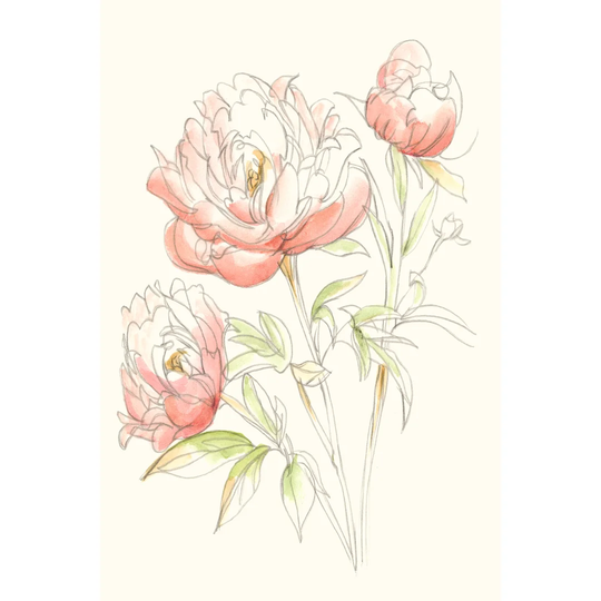 Floral Variety III by Ethan Harper - Wrapped Canvas Painting